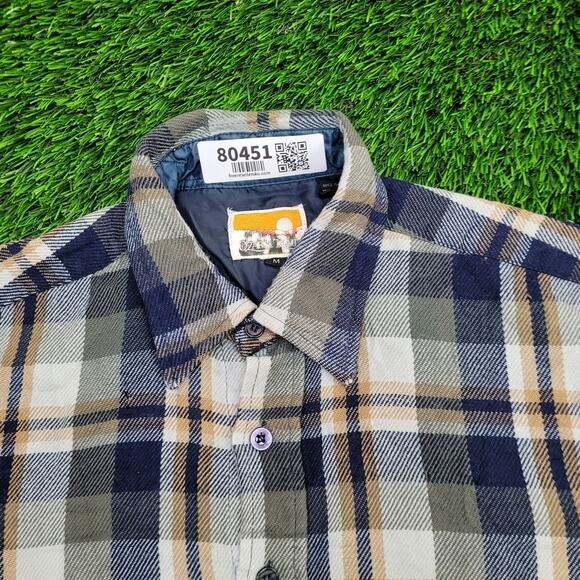 Vintage Ozark-Trail Button Shirt Medium 20x29 Shadow Plaid - Picture 13 of 16